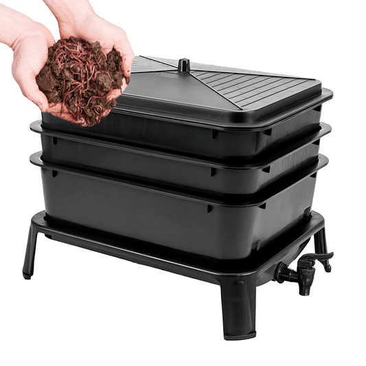 COMPACT 3 Tier Worm Farm With 1000 worms - mazeproducts