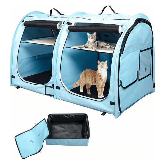Pop Up House For Small Pets - Blue - mazeproducts