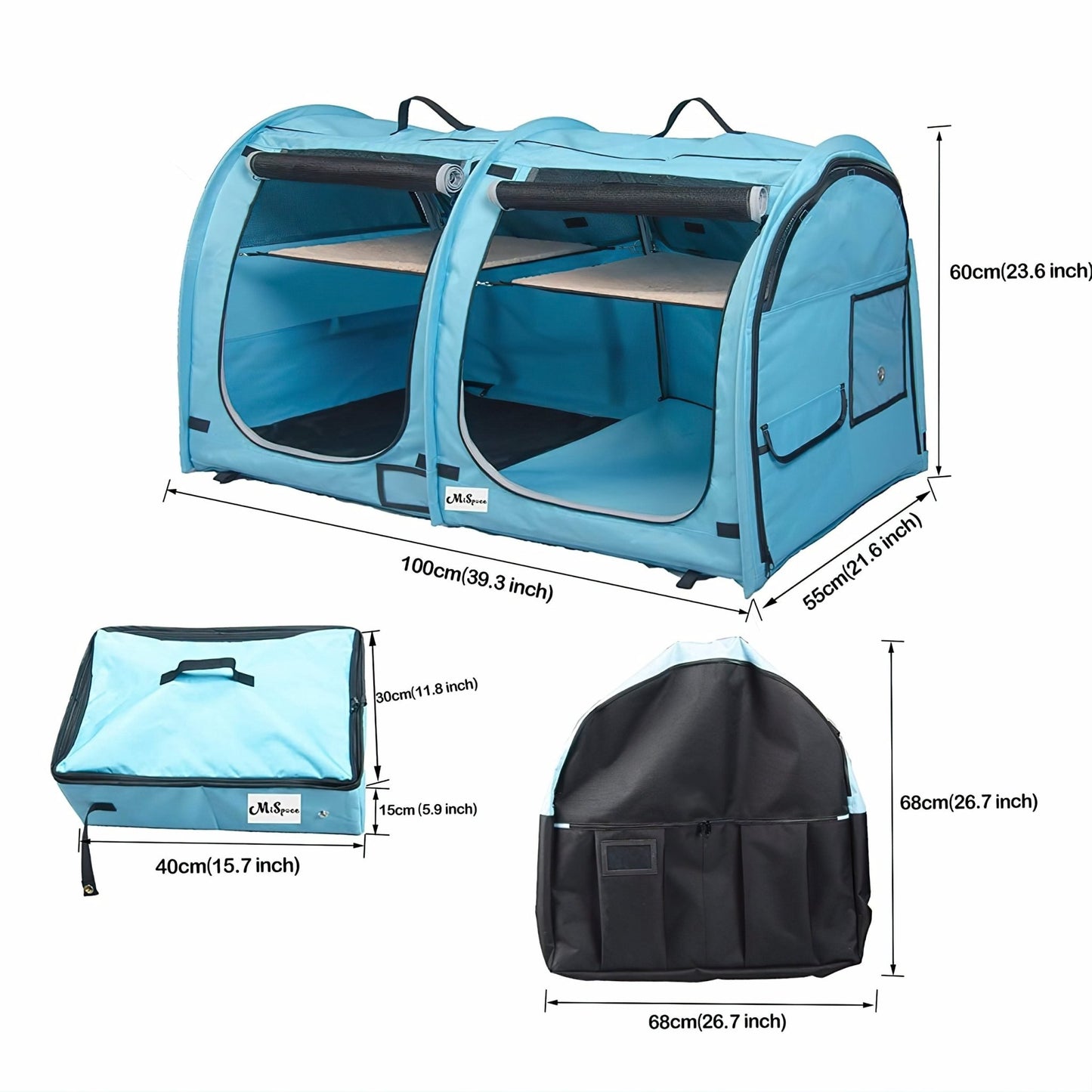 Pop Up House For Small Pets - Blue - mazeproducts