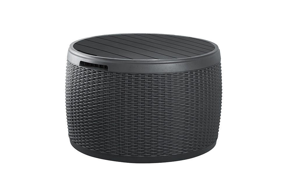 Keter Circa Rattan 140L Storage Box - Grey - mazeproducts