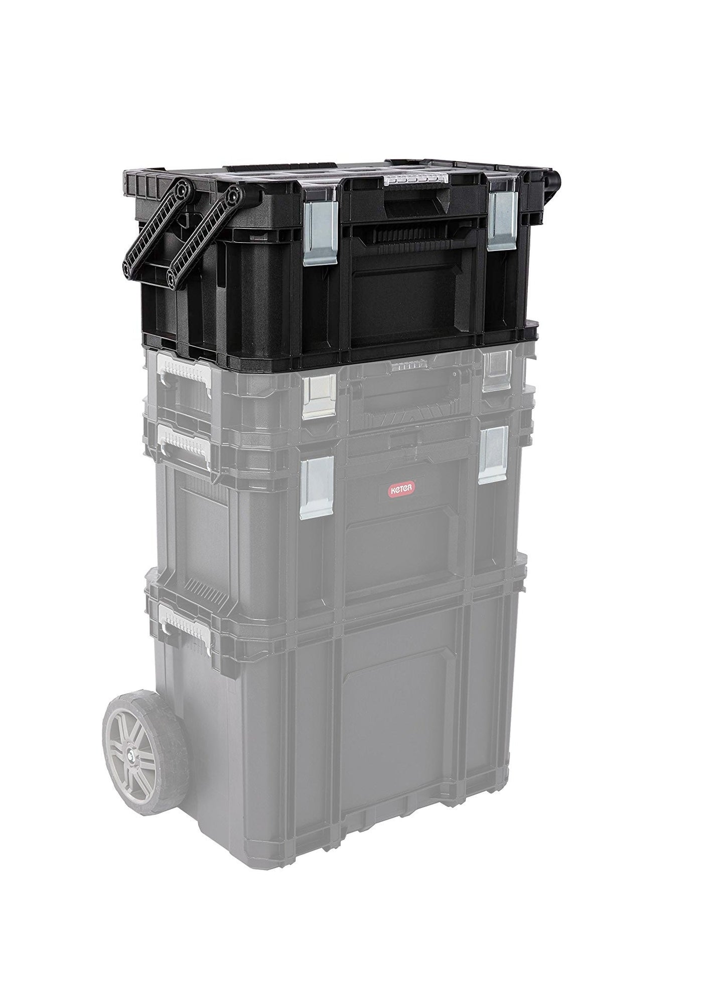 Keter Connect Cantilever Toolbox - Grey - mazeproducts