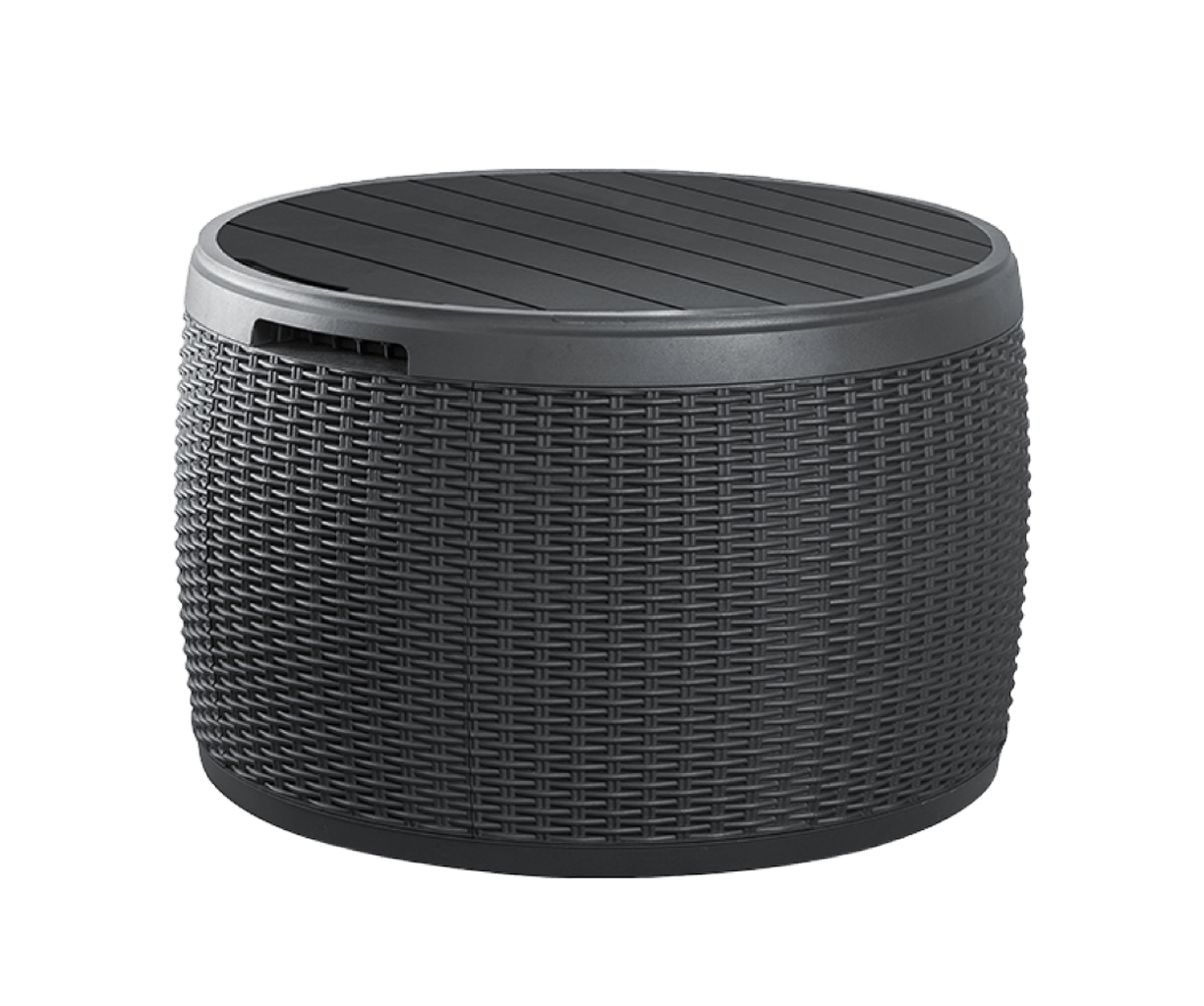 Keter Circa Rattan 140L Storage Box - Grey - mazeproducts