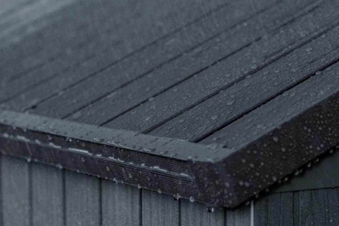 Keter Darwin 4x6 Garden Shed - Grey (1.3 x 1.9m) - mazeproducts