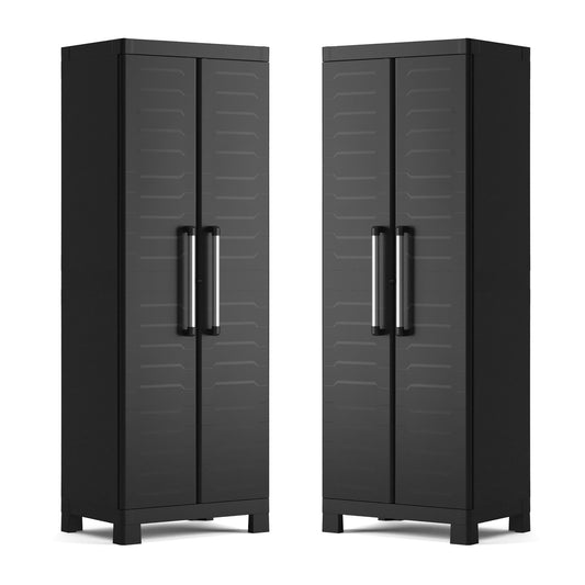 Keter Detroit Tall Cabinet - 2 Pack - mazeproducts