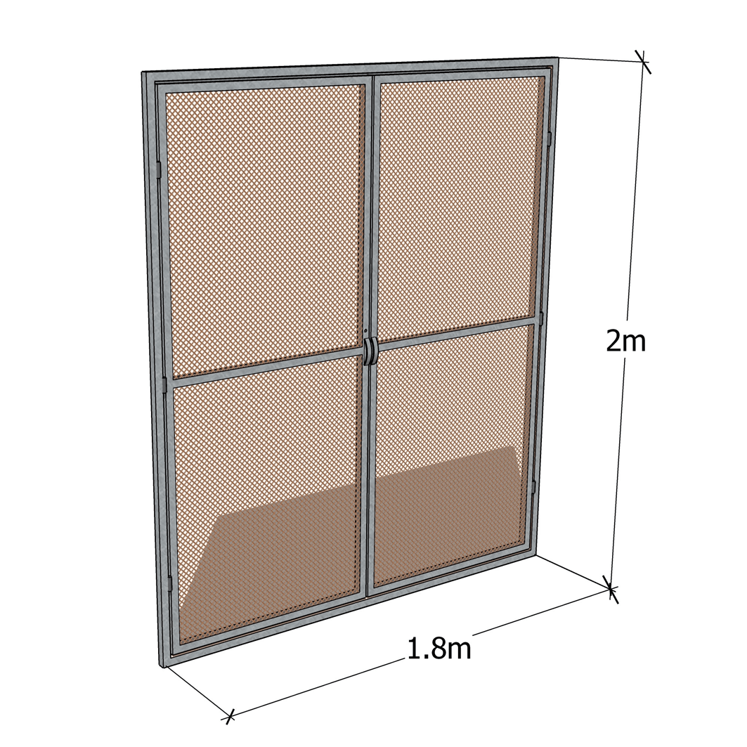 Double Metal Door for Tunnel Greenhouse - mazeproducts
