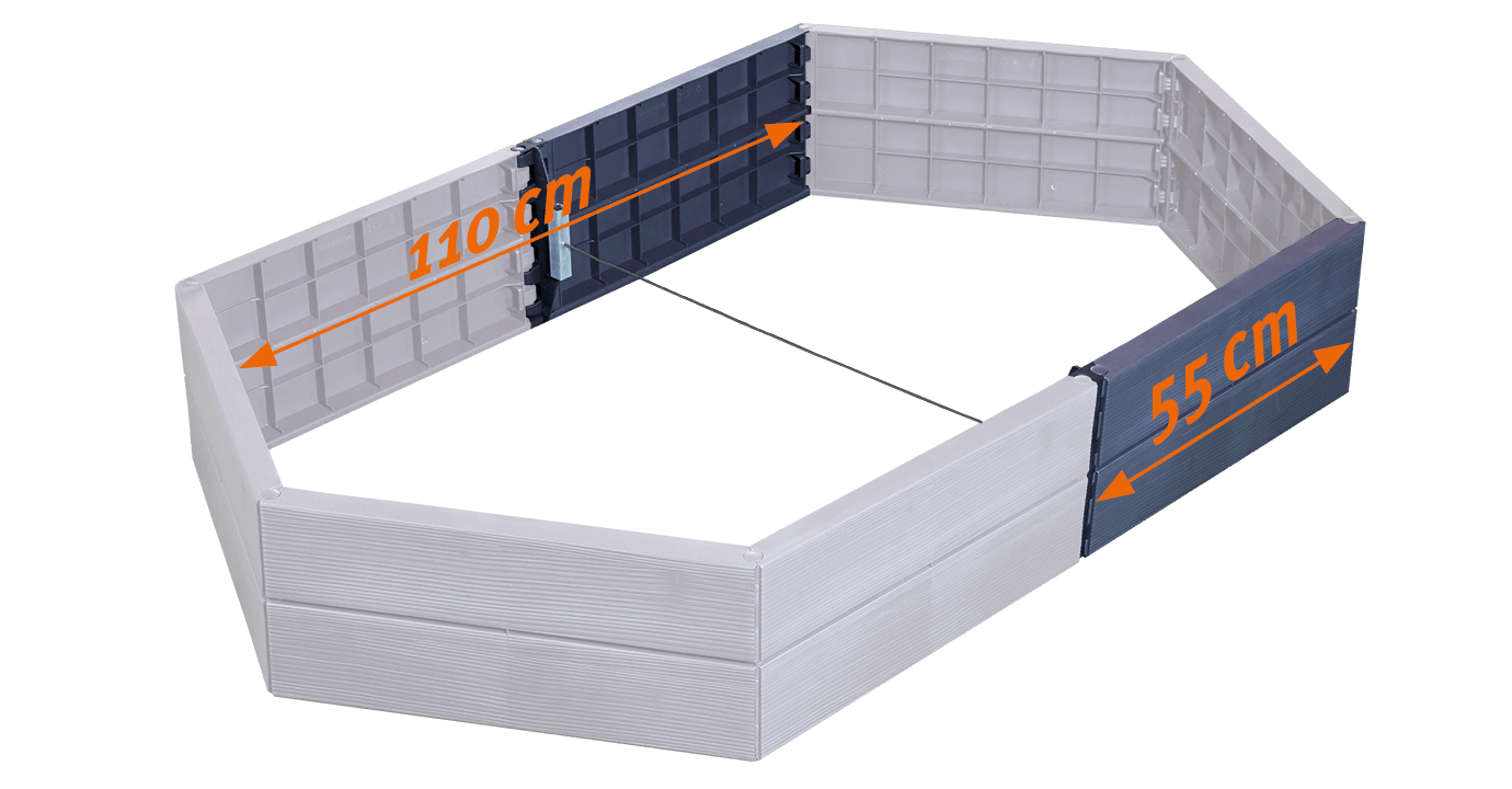 EXTENSION for Hex ERGO Raised GARDEN Bed - mazeproducts