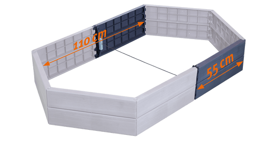 EXTENSION for Hex ERGO Raised GARDEN Bed - mazeproducts