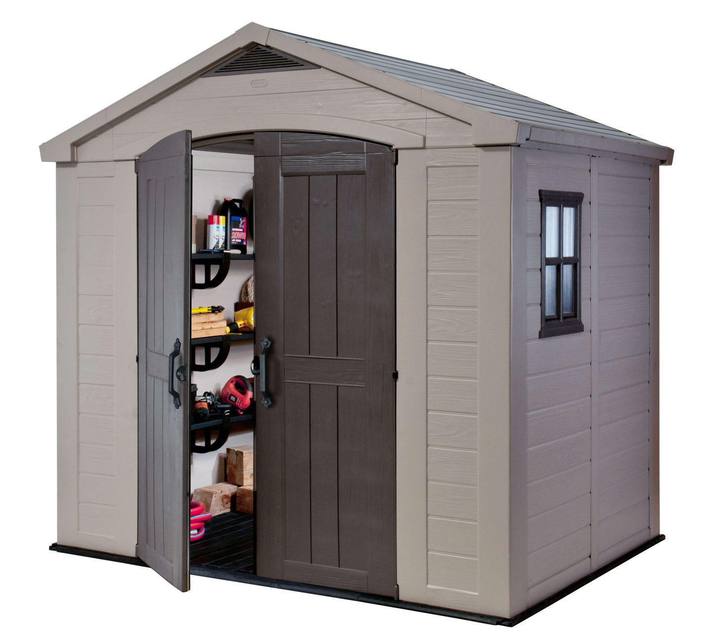 PRE ORDER: JAN. - Keter Factor 8 x 6 Garden Shed (2.6 x 1.8m) - mazeproducts