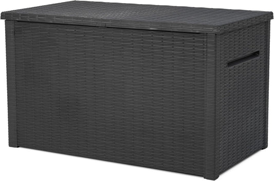 Keter Java 870L Outdoor Storage Box - Anthracite - mazeproducts