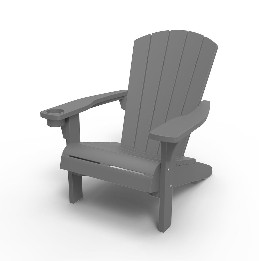 Keter Alpine Adirondack Chair - Grey - mazeproducts