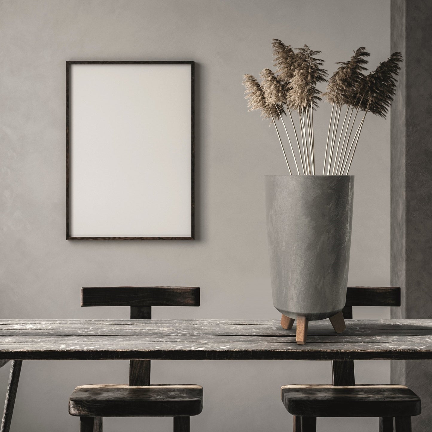 Gracia Tubus Slim Planter - Beton Concrete - mazeproducts