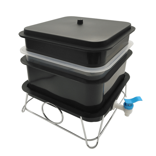 MINI 3 Tier Worm Farm (Black) - mazeproducts