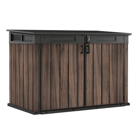 PRE ORDER: OCT. - Keter Signature Horizontal Shed - Rosewood Look 2020L - mazeproducts