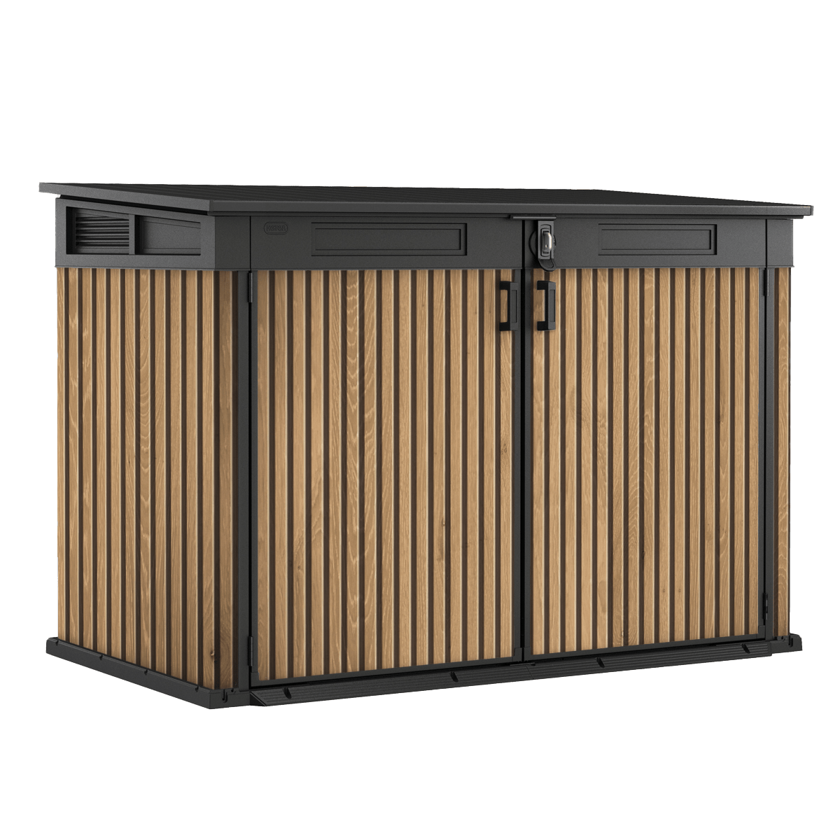 PRE ORDER: OCT. - Keter Signature Horizontal Shed - Venetian Brown 2020L - mazeproducts