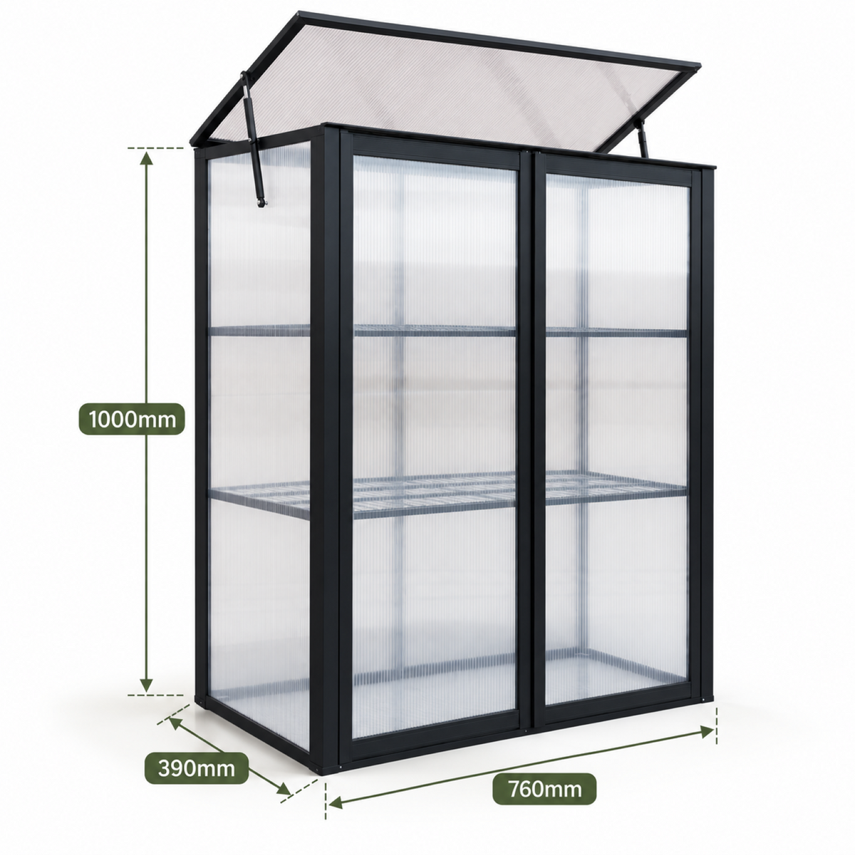 LS Mini Greenhouse with Shelves