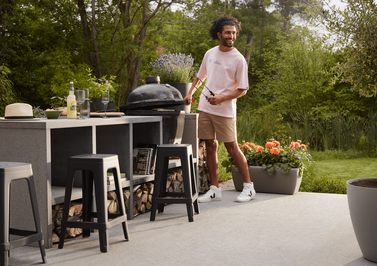 Keter Lucca Indoor/Outdoor Bar Stool - mazeproducts