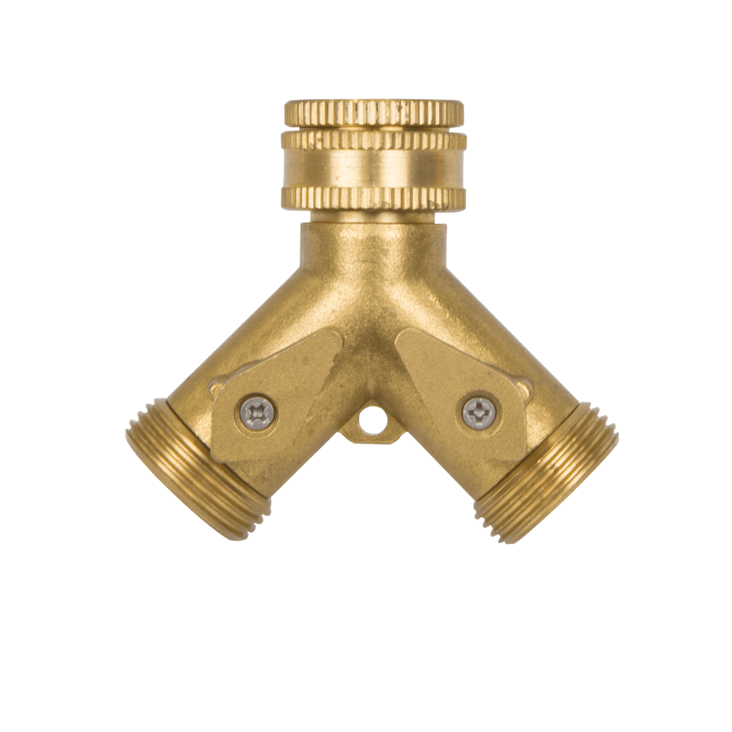 BRASS 2 Way Universal Tap Adaptor 1/2” & 3/4" - 3/4" - mazeproducts