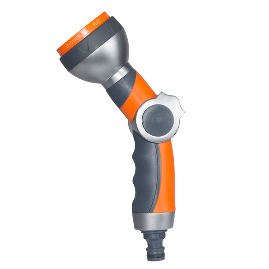 7 Pattern Metal Hose Gun With Thumb Control Lever - 12mm - mazeproducts