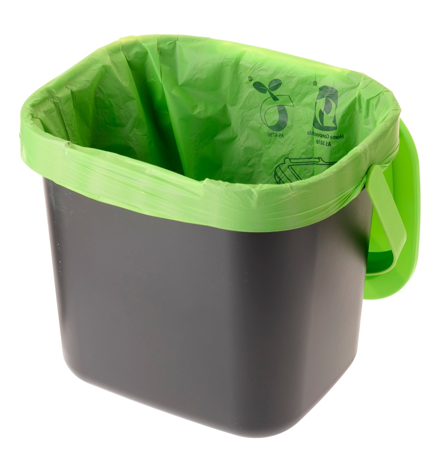 Compost Caddy 1.85 Gal. (7lt) + 20 Compostable Bags - mazeproducts