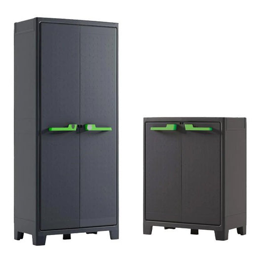 Keter Moby High Cabinet/Keter Moby Low Cabinet (Bundle) - mazeproducts