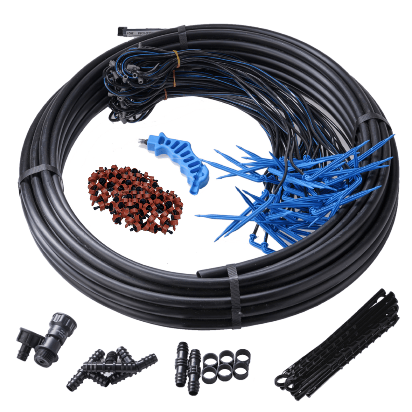 40 x PC Drippers & 30 x Twin Arrow Drippers with 25m Polytube Kit - mazeproducts