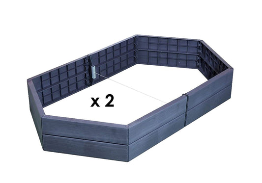 PRE ORDER: OCT. - Large Hex ERGO Raised GARDEN Bed x 2 - mazeproducts