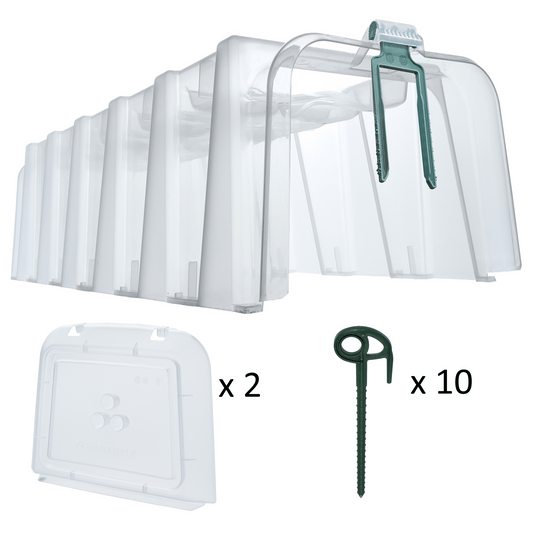 Sunny Growing Tunnel with End Caps & 10 x Pegs - mazeproducts