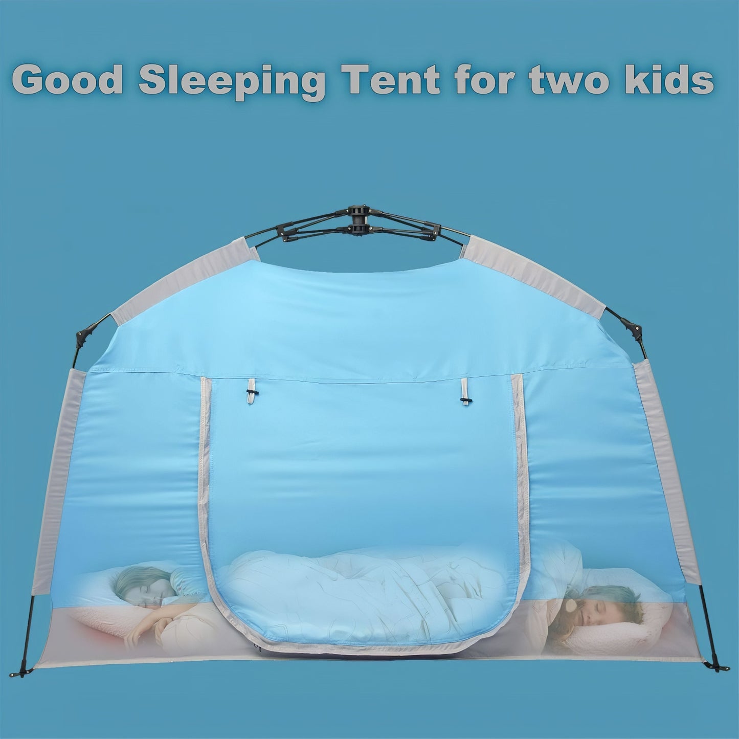Pop up Play / Sensory Tent with Light Strip - Blue - mazeproducts