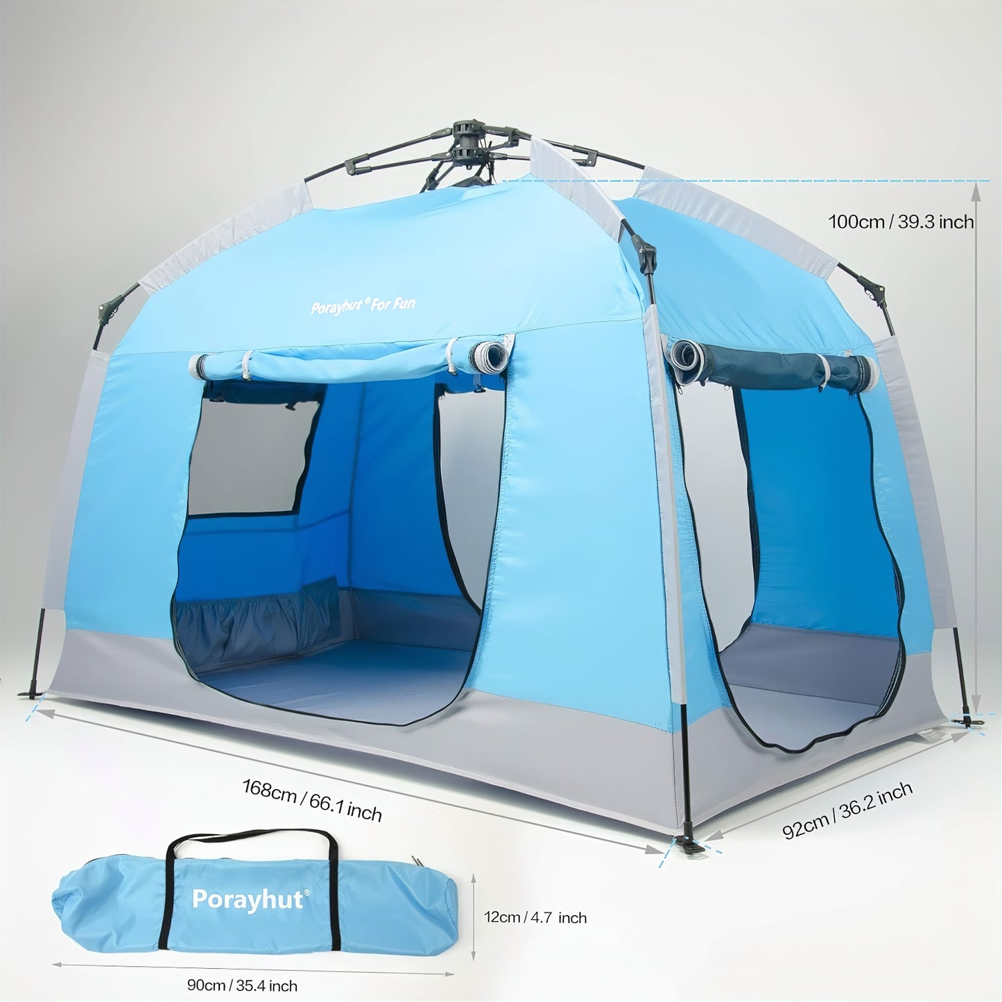 Pop up Play / Sensory Tent with Light Strip - Blue - mazeproducts