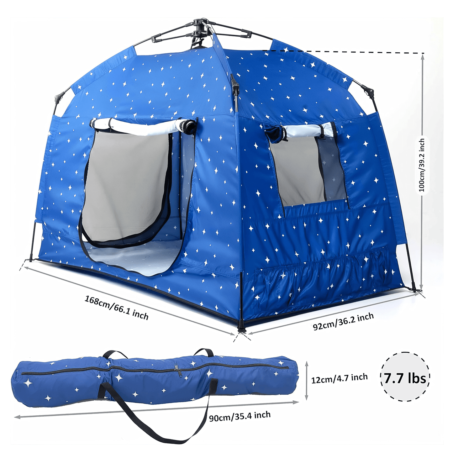 Pop up Play / Sensory Tent with Light Strip - Star - mazeproducts