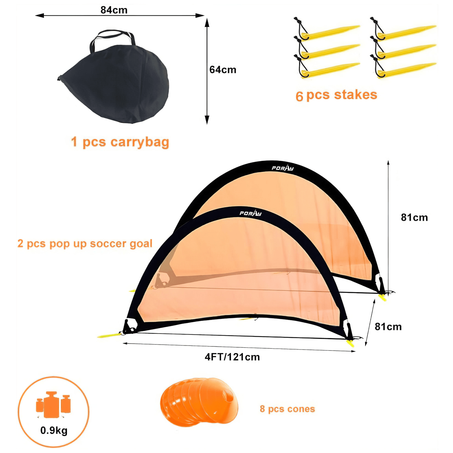 Pop up Soccer Goal Set - Arch - mazeproducts