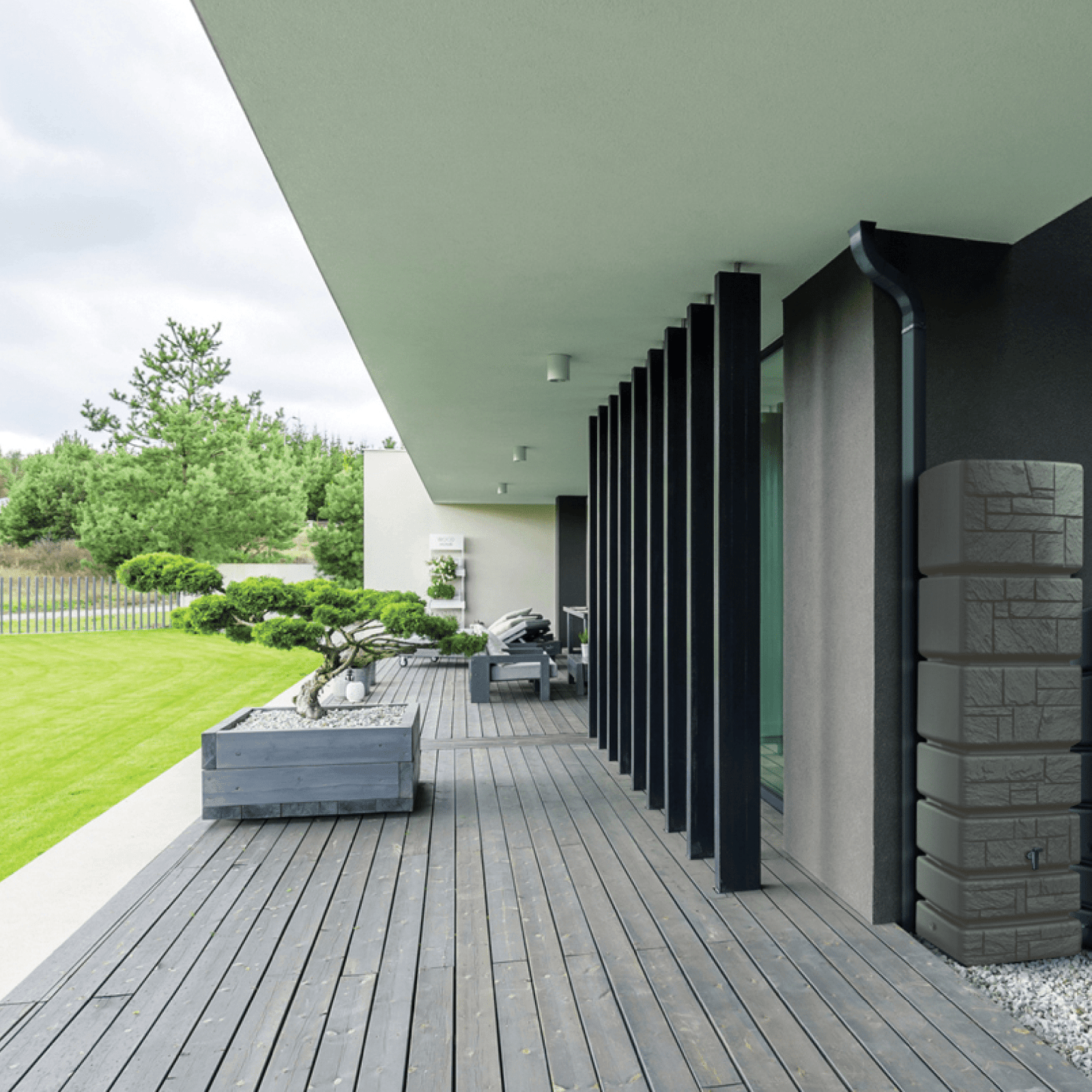 STONE TOWER 350L Rainwater Tank - mazeproducts