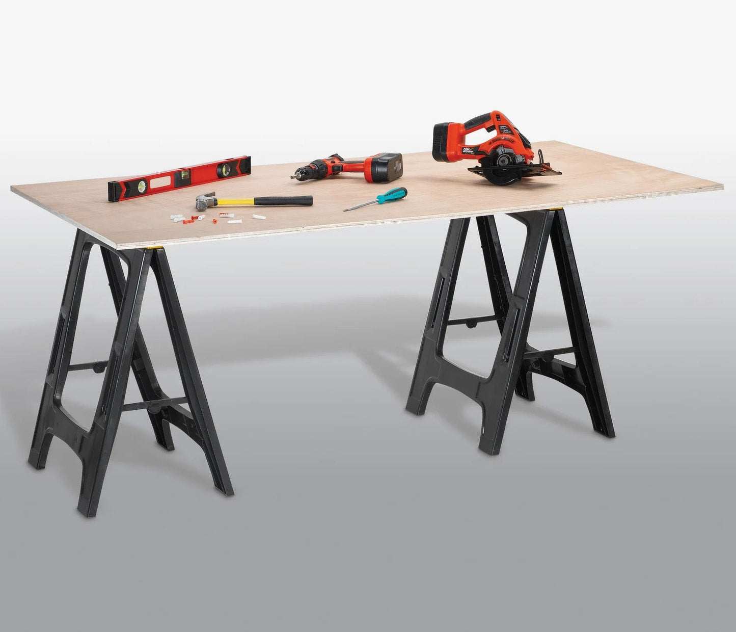 Keter Folding Sawhorse Twin Pack - mazeproducts