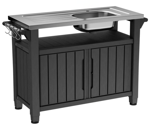 Keter Unity XL BBQ Entertainment Unit with Sink - mazeproducts