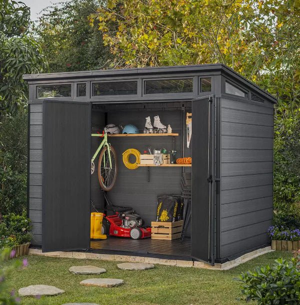 PRE ORDER: DEC. - Keter Cortina Garden Shed 9 x7 (2.8 x 2.2m) - mazeproducts