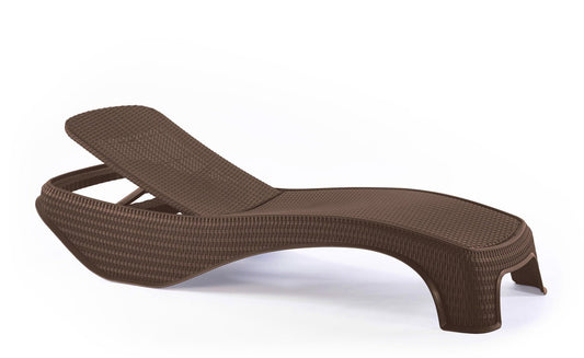 Keter Atlantic Sun Lounger - Brown - mazeproducts