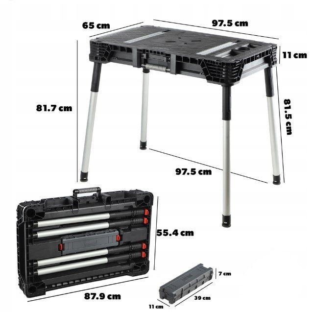 Keter Jobmade Portable Work Set Black - mazeproducts