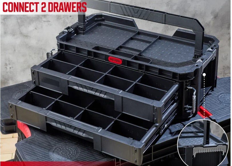 Keter Connect 2 Drawers System - mazeproducts