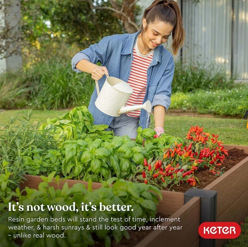 Keter Vista Garden Bed - Brown - mazeproducts