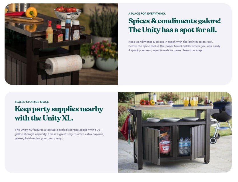 Unity XL BBQ Entertainment Unit - mazeproducts