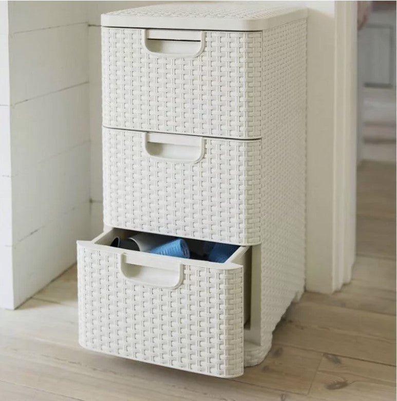 Curver Style Storage 3 Drawer Set - White (14L) - mazeproducts