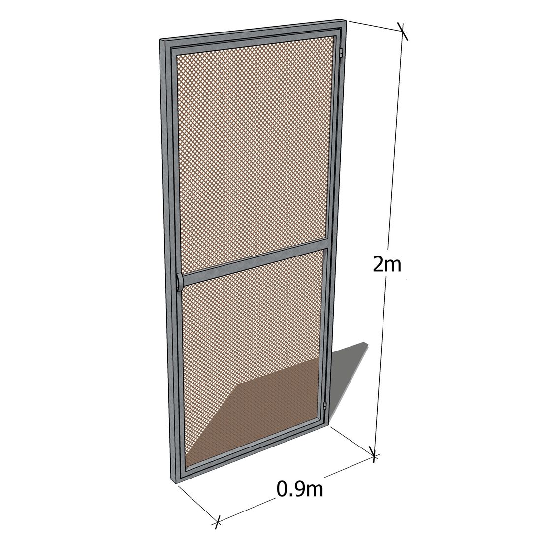 Single Metal Door for Tunnel Greenhouse - mazeproducts