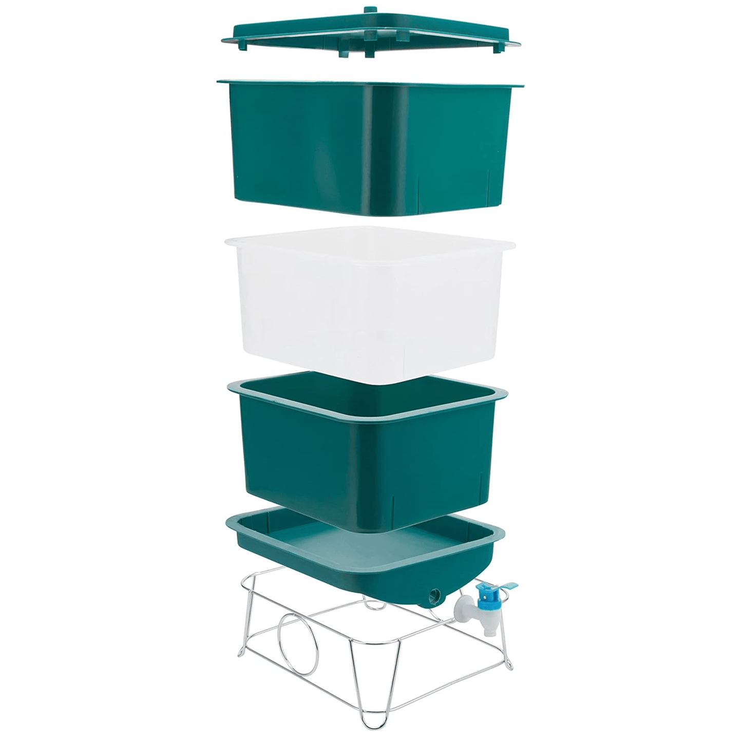 MINI 3 Tier Worm Farm (Teal) - mazeproducts