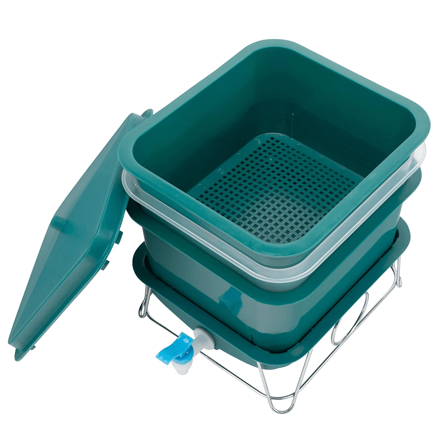 MINI 3 Tier Worm Farm (Teal) - mazeproducts