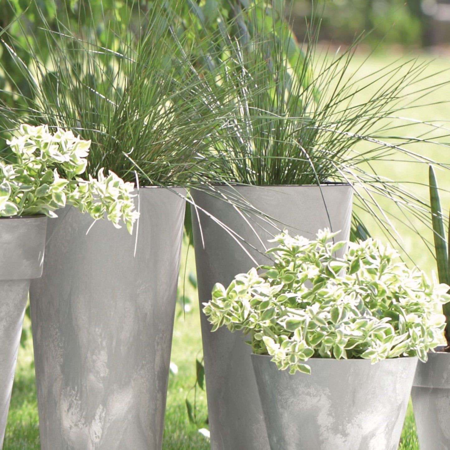 Tubus Slim Beton Planter - mazeproducts