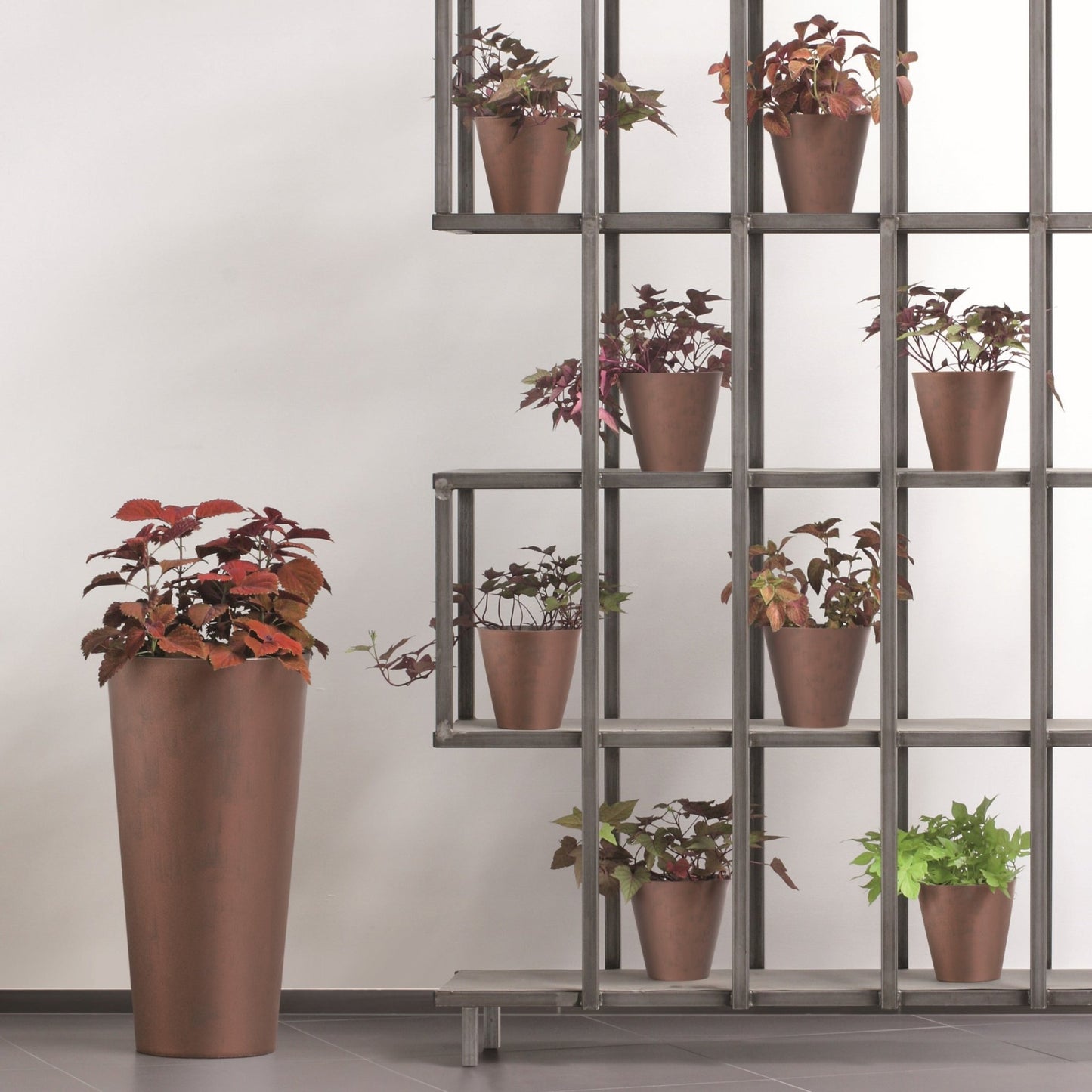 Tubus Slim Corten Planter - mazeproducts