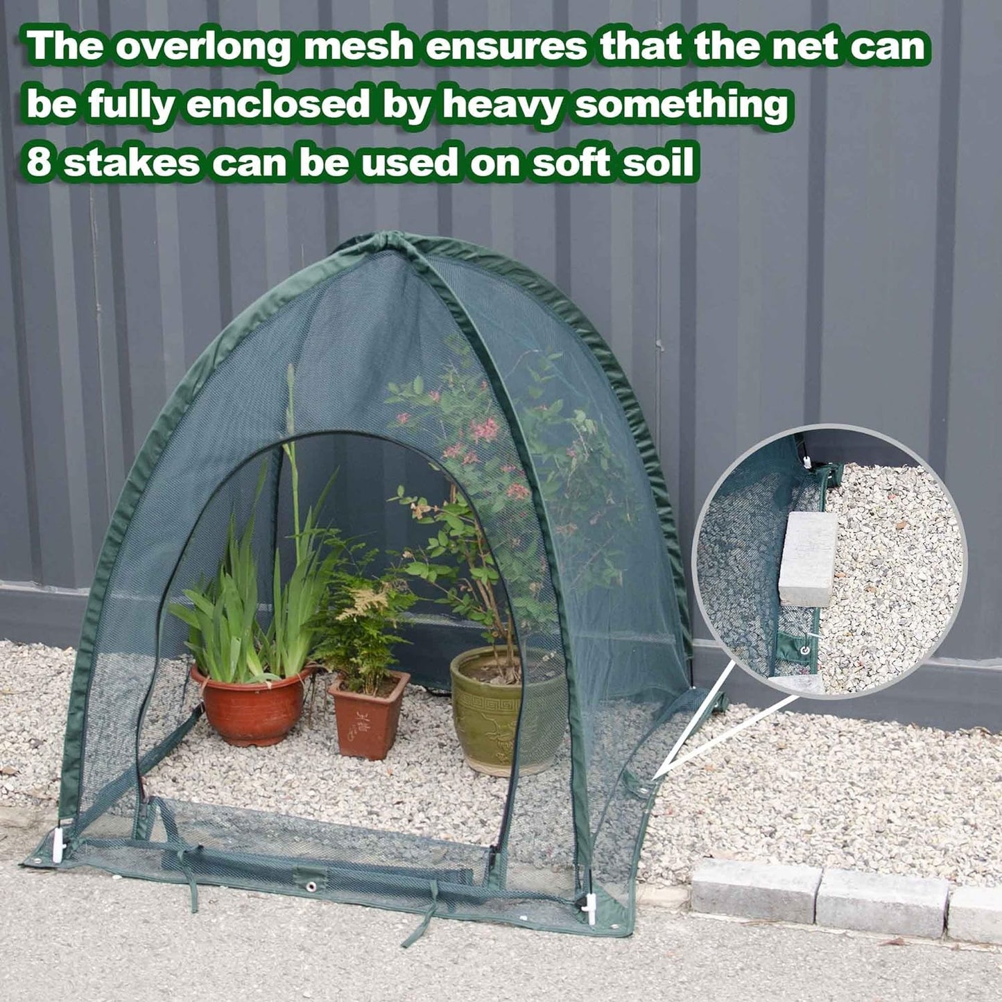 Twin Pack NET Garden Covers - 0.92m2 x 1m High - mazeproducts