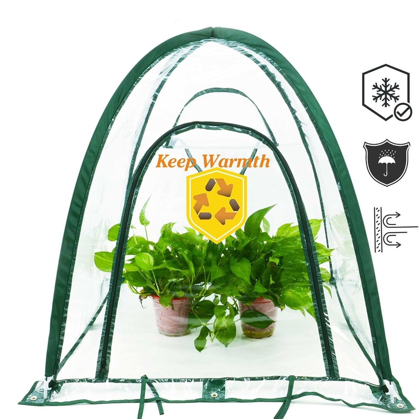 Twin Pack POLY Garden Covers - 0.92m2 x 1m High - mazeproducts