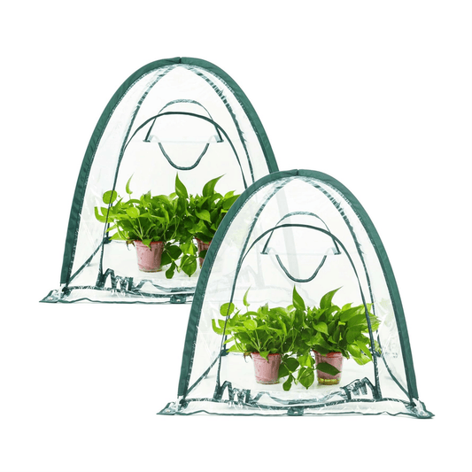 Twin Pack POLY Garden Covers - 0.92m2 x 1m High - mazeproducts
