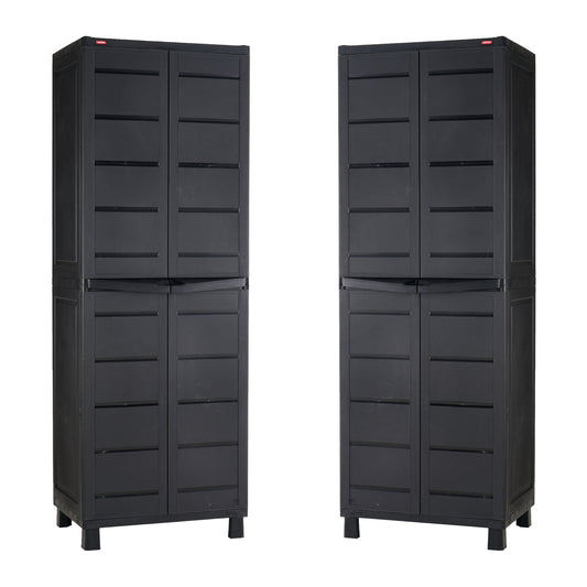 Keter Utility Tall Cabinet - 2 Pack - mazeproducts